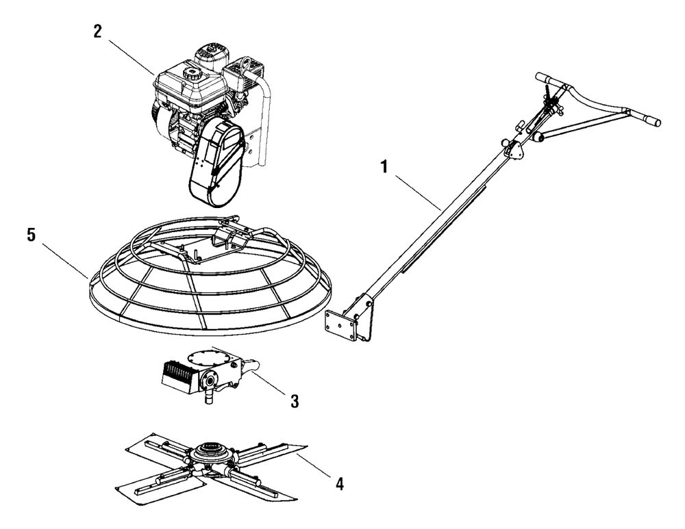 Main Unit (866056) Diagram and Parts List for EX436-T 866056 Briggs and Stratton Miscellaneous